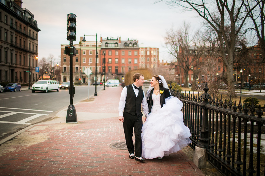 Boston Wedding Portraits in Boston Common