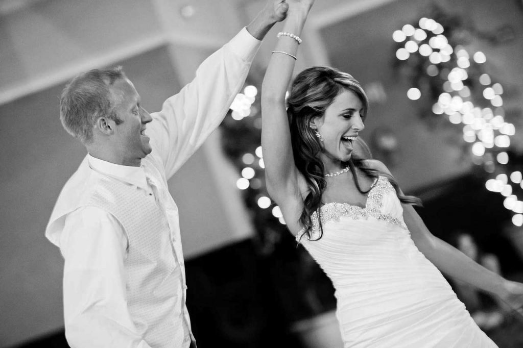 Couple Dancing to Boston Wedding DJ